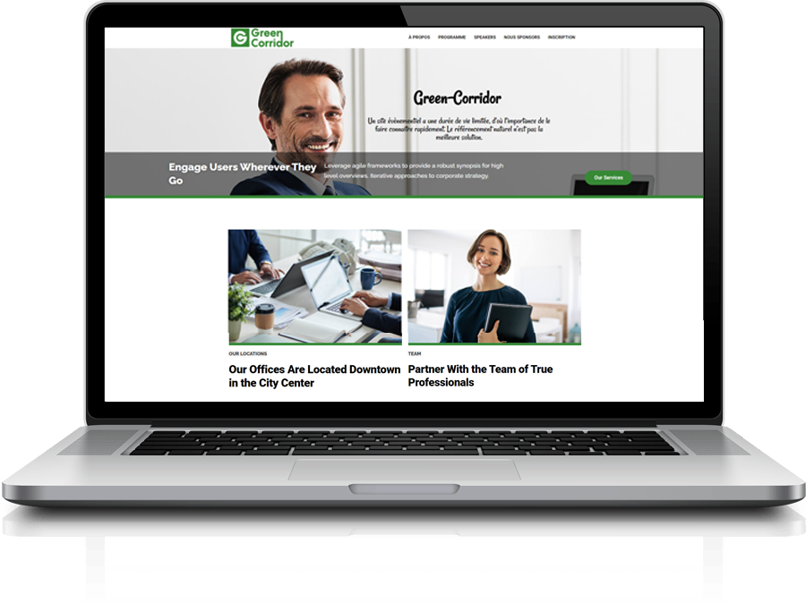 Web &#038; Mobile website green corridor